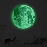 Aesthetic 3D Luminous Moon Wall Sticker Glow In The Dark Fluorescent