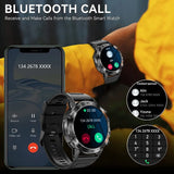 MELANDA Steel 1.39" Bluetooth Call Smart Watch Men