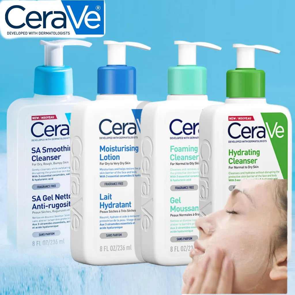 CeraVe Foam Facial Cleanser Hydrating Body Lotion Salicylic Acid 