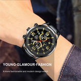 Mens Watches Stainless Steel Leather