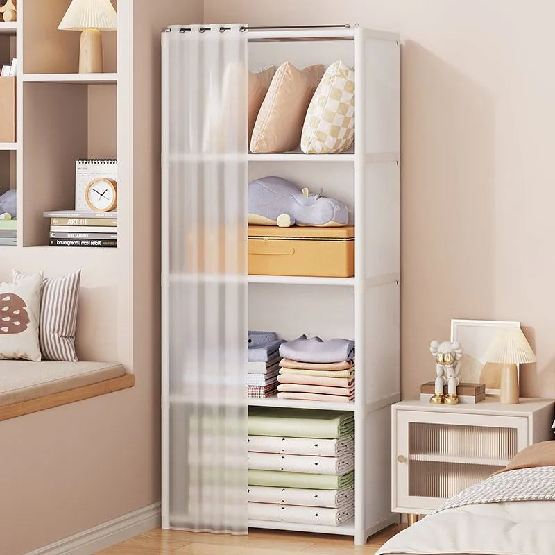 Dustproof Wardrobe Household Bedroom Multipurpose Storage