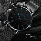 Minimalist Mens Fashion Ultra Thin Watches Simple