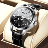 WOKAI high quality Men's Luxury belt Fashion quartz watch Men's