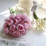 Rose Pink Peony Artificial Flowers